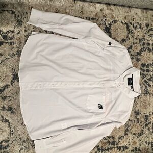 Harley Davidson White Button-Up Shirt with Logo.